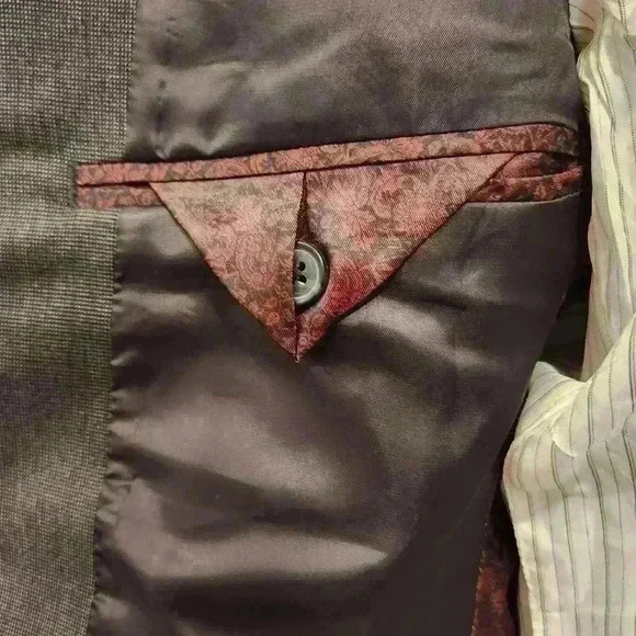 SPAO for Men Brown Tone Fully Lined Premium Sport Coat Blazer - Picture 10 of 12